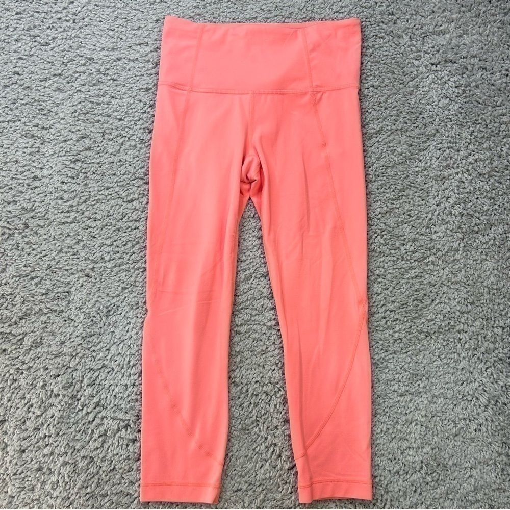 Athleta Leggings Womens Extra Small Bright Neon Pink Basic Fitness Training